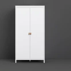 Home affaire Kleiderschrank »Madrid, Drehtürenschrank, Aufbewahrung Kasten Schrank Stauraum« 2türiger Schrank mit 5 Einlegeböden und Kleiderstange, Breite 102 cm