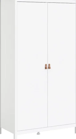 Home affaire Kleiderschrank »Madrid, Drehtürenschrank, Aufbewahrung Kasten Schrank Stauraum« 2türiger Schrank mit 5 Einlegeböden und Kleiderstange, Breite 102 cm