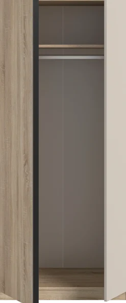 Home affaire Kleiderschrank »BENDINGO, Schlafzimmerschrank, Schrank, Garderobenschrank« OTTO BESTSELLER, Garderobe & Schlafzimmer,Breite 80cm, Eiche NB, 2-türig, inkl 1 Kleiderstange und 1 Ablageboden