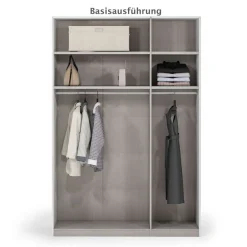 Home affaire Kleiderschrank »AMETISTA, Drehtürenschrank, designgeformten Fronten« Made in Italy, hochglanz lackiert, Basisausführung, Zubehör extra