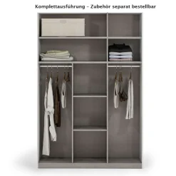 Home affaire Kleiderschrank »AMETISTA, Drehtürenschrank, designgeformten Fronten« Made in Italy, hochglanz lackiert, Basisausführung, Zubehör extra