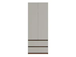 Home affaire Kleiderschrank »GERMO mit 1 Einlegeböde, 2 Schubladen, 1 Kleiderstange, 90/51/230cm« Garderobe mit 2 Drehtüren, Wäscheschrank mit viel Stauraum