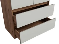 Home affaire Kleiderschrank »GERMO mit 1 Einlegeböde, 2 Schubladen, 1 Kleiderstange, 90/51/230cm« Garderobe mit 2 Drehtüren, Wäscheschrank mit viel Stauraum