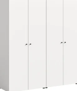 Home affaire Kleiderschrank »BILLINGS, Schlafzimmerschrank, Schrank, Garderobenschrank« OTTO BESTSELLER, Garderobe & Schlafzimmer,Breite 160cm, weiß, 4-türig, inkl. 2 Kleiderstangen und 2 Ablageböden