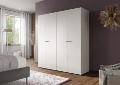 Home affaire Kleiderschrank »BILLINGS, Schlafzimmerschrank, Schrank, Garderobenschrank« OTTO BESTSELLER, Garderobe & Schlafzimmer,Breite 160cm, weiß, 4-türig, inkl. 2 Kleiderstangen und 2 Ablageböden
