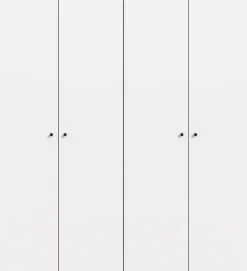 Home affaire Kleiderschrank »BILLINGS, Schlafzimmerschrank, Schrank, Garderobenschrank« OTTO BESTSELLER, Garderobe & Schlafzimmer,Breite 160cm, weiß, 4-türig, inkl. 2 Kleiderstangen und 2 Ablageböden