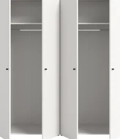 Home affaire Kleiderschrank »BILLINGS, Schlafzimmerschrank, Schrank, Garderobenschrank« OTTO BESTSELLER, Garderobe & Schlafzimmer,Breite 160cm, weiß, 4-türig, inkl. 2 Kleiderstangen und 2 Ablageböden