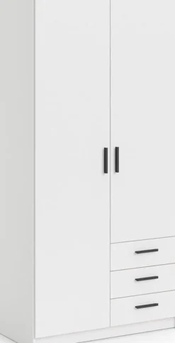 Home affaire Kleiderschrank »Sprint, viel Stauraum, robuste Qualität, 3 Breiten 98, 147, 195 cm« Breite 98,5/147 oder 195,5 cm, je mit Einlegeböden und Kleiderstange