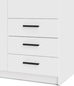 Home affaire Kleiderschrank »Sprint, viel Stauraum, robuste Qualität, 3 Breiten 98, 147, 195 cm« Breite 98,5/147 oder 195,5 cm, je mit Einlegeböden und Kleiderstange