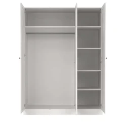 Home affaire Kleiderschrank »Billund, skandinavischen Design & viel Stauraum, 2 Breiten 145/195 cm« Viel Stauraum mit Böden & Kleiderstange, praktische Aufteilung