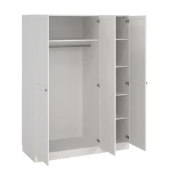 Home affaire Kleiderschrank »Billund, skandinavischen Design & viel Stauraum, 2 Breiten 145/195 cm« Viel Stauraum mit Böden & Kleiderstange, praktische Aufteilung