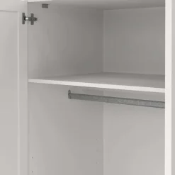 Home affaire Kleiderschrank »Billund, skandinavischen Design & viel Stauraum, 2 Breiten 145/195 cm« Viel Stauraum mit Böden & Kleiderstange, praktische Aufteilung