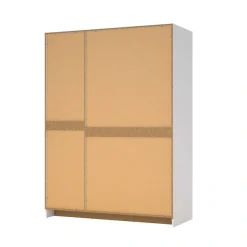 Home affaire Kleiderschrank »Billund, skandinavischen Design & viel Stauraum, 2 Breiten 145/195 cm« Viel Stauraum mit Böden & Kleiderstange, praktische Aufteilung