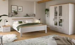 Home affaire Kleiderschrank »COSENZA, Breite 188cm, viel Stauraum, in Landhausoptik« 2 Schubkästen mit Vollauszug, 4 Türen, 2 Kleiderstangen, viel Stauraum,Schlafzimmerschrank, Schrank, Garderobenschrank