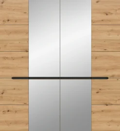 Home affaire Kleiderschrank »REHAT, Breite 180 cm, 4 Türen, 2 Kleiderstangen, 4 Ablageböden« 2 Stk. tlg. Schlafzimmerschrank, Schrank, Garderobenschrank, Garderobe
