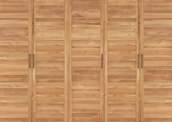 Home affaire Kleiderschrank »Chamara« aus massivem Eichenholz, in unterschiedlichen Breiten, Höhe 218 cm