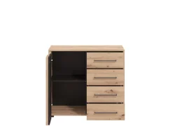 Home affaire Kommode »Ascalon Sideboard, Breite 138 oder 93 cm, mit ABS Schutzkanten« 3D Optik durch Lamellen/ Paneele, FSC-zertifizierter Holzwerkstoff