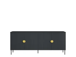 Home affaire Kommode »BELLOT Sideboard mit 4 Fächer, 4 Türen, B/T/H: 213/40/87,6 cm« Schubkastenkommode mit Metallgriffen und viel Stauraum