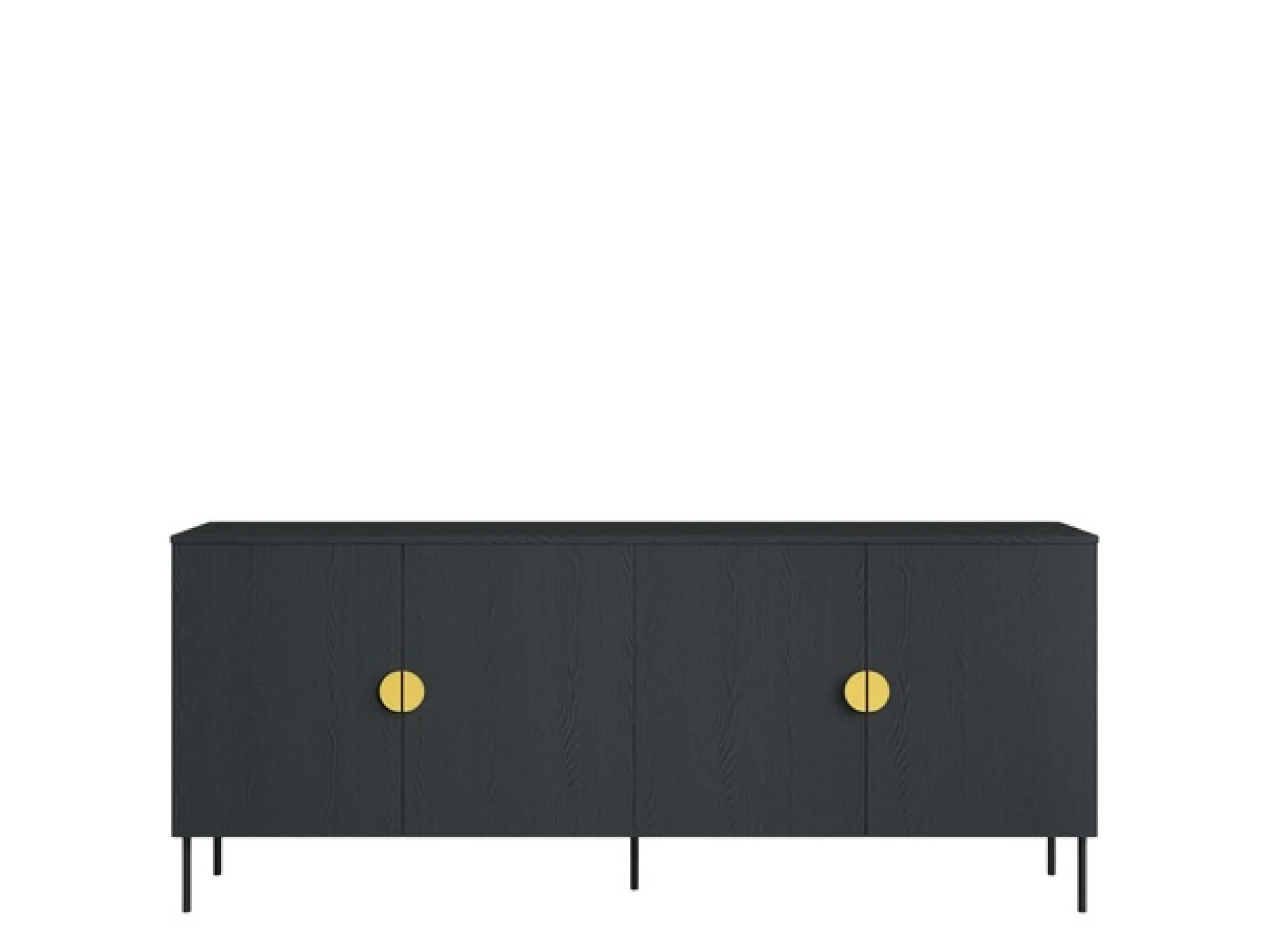 Home affaire Kommode »BELLOT Sideboard mit 4 Fächer, 4 Türen, B/T/H: 213/40/87,6 cm« Schubkastenkommode mit Metallgriffen und viel Stauraum