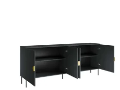 Home affaire Kommode »BELLOT Sideboard mit 4 Fächer, 4 Türen, B/T/H: 213/40/87,6 cm« Schubkastenkommode mit Metallgriffen und viel Stauraum