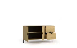 Home affaire Kommode »BELLOT Sideboard mit 2 Schubladen und 2 Türen, B/T/H: 213/40/87,6 cm« Schubkastenkommode mit Metallgriffen und viel Stauraum