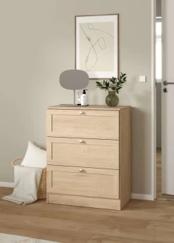 Home affaire Kommode »Billund, Kommode, mit 3 Schubladen« Modernes, elegantes Design und verschiedene Größen & Varianten
