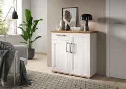 Home affaire Kommode »COSENZA, Breite 95 cm, 2 Türen, 1 Schubkasten« in Landhausoptik, Anrichte, Schrank, Sideboard