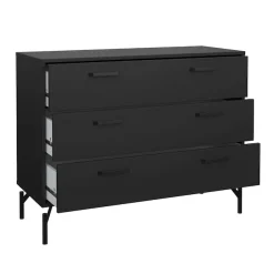 Home affaire Kommode »Dana, Aufbewahrung, Schubladenschrank, Stauraum« Sideboard mit 3 Schubladen, Metallbeine, Breite 99 cm