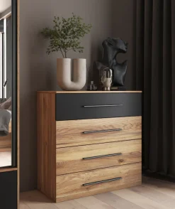 Home affaire Kommode »Faweza,Breite 91 cm, Schubladenkommode, Sideboard mit Schublden« Mehrzweckschrank viel Stauraum