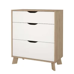 Home affaire Kommode »Ikast, Schubladenschrank, Aufbewahrung, Stauraum« 3 Schubladen, Eingriffsmulden, Breite 79 cm