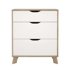 Home affaire Kommode »Ikast, Schubladenschrank, Aufbewahrung, Stauraum« 3 Schubladen, Eingriffsmulden, Breite 79 cm