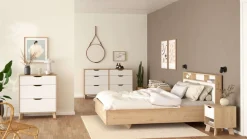 Home affaire Kommode »Ikast, Schubladenschrank, Aufbewahrung, Stauraum« 3 Schubladen, Eingriffsmulden, Breite 79 cm