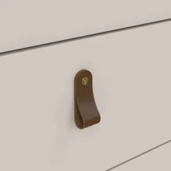 Home affaire Kommode »Madrid, Aufbewahrung, Schubladenschrank, Stauraum« Skandinavisches Design, Wahlweise Leder- oder Metallgriffe