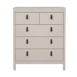 Home affaire Kommode »Madrid, Aufbewahrung, Schubladenschrank, Stauraum« Skandinavisches Design, Wahlweise Leder- oder Metallgriffe