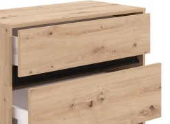 Home affaire Kommode »Marron, Schubkastenkommode, Höhe 90 cm, Breite 80 cm« Breiten 80 cm, mit geräumigen Schubladen