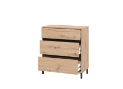 Home affaire Kommode »Marron, Schubkastenkommode, Höhe 90 cm, Breite 80 cm« Breiten 80 cm, mit geräumigen Schubladen