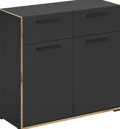 Home affaire Kommode »MUSTA, Breite: 95cm, 2 Schubkästen, 2 Türen, 4 Fächer« Anrichte, Sideborad, Highboard, Schrank, Schuhkommode, Flurkommode