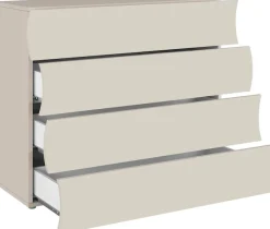 Home affaire Kommode Onda, 89cm breit, Kaschmir matt, mit 4 Schubladen, Made in Italy