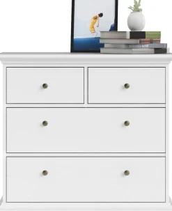 Home affaire Kommode »Paris, Aufbewahrung, Schubladenschrank, Stauraum« mit 4 Schubladen, Breite 96 cm, Höhe 87 cm