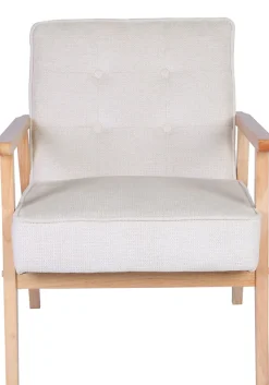 Home affaire Loungesessel »MENONRI mit Armlehnen aus Massivholz« Relaxsessel, Lese-Sessel, Cocktailsessel in Cord und Webstoff