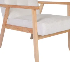 Home affaire Loungesessel »MENONRI mit Armlehnen aus Massivholz« Relaxsessel, Lese-Sessel, Cocktailsessel in Cord und Webstoff