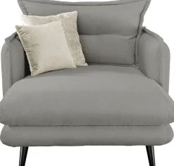Home affaire Loveseat »Lazio, 111 cm breit, modern und bequem« Webstoff, inkl. Rücken- und Zierkissen