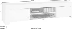 Home affaire Lowboard »Amalfi, TV-Board« Breite 140 cm oder 190 cm