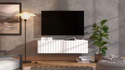 Home affaire Lowboard »Antibes TV-Lowboard, Breite 192/154/128 cm, TV-Schrank« TV-Kommode, 3D-Fronten, Push-To-Open-Funktion, Wandmontage
