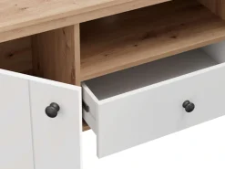 Home affaire Lowboard »BEDFORD, TV-Board, TV-Kommode, TV-Schrank, TV-Unterschrank, TV-Möbel« MDF-Profil 2D ummantelt, Hotstamping
