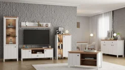 Home affaire Lowboard »BEDFORD, TV-Board, TV-Kommode, TV-Schrank, TV-Unterschrank, TV-Möbel« MDF-Profil 2D ummantelt, Hotstamping