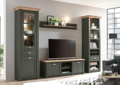 Home affaire Lowboard »Cambridge, moderner TV-Unterschrank, Kommode, TV-Schrank, Landhausstil« messingfarbene Metallgriffe, ausreichend Stauraum, 152 cm breit