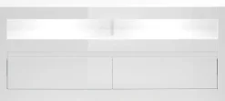 Home affaire Lowboard »Carat« Breite 150 cm, wird mit 2 Leisten geliefert (weiss und grau)