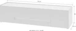 Home affaire Lowboard »City/Giron, moderner TV-Schrank, Kommode, TV-Unterschrank« zeitlos, modern, ausreichend Stauraum, vielseitig einsetzbar