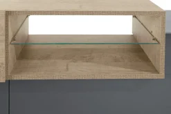 Home affaire Lowboard »Coro,Lowboard,TV-Kommode,TV-Möbel,TV-Bank« mit 2 Klappen, 1 Tür, 1 Glasboden, Breite 160